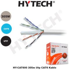 HYTECH HY-CAT600 Cat6 305m UTP Gri Network Kablosu