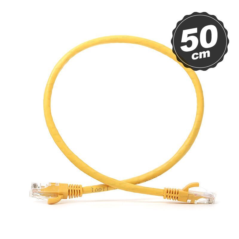 DARK DK-CB-NT6U50Y Cat6 0.5m UTP Awg 24/7 Bakır Sarı Patch Network Kablosu