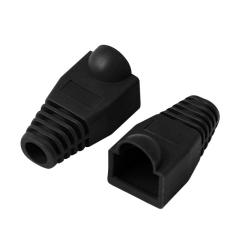 QPORT RJ45 KONNEKTÖR KILIFI - PLUG BOOT 50'Lİ PAKET SİYAH - CAT5 - CAT6 - CAT7 Q-P5S