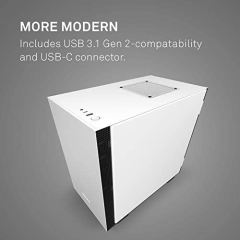 NZXT CA-H210B-W1 210 Mini ITX White/Black Chassis