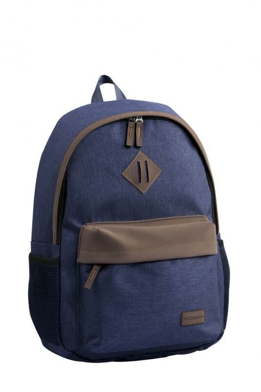 CLASSONE BP-V161LK 15.6'' Verona L Serisi Lacivert-Kahverengi Notebook Sırt Çantası