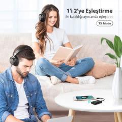 TAOTRONICS TT-BA07 Bluetooth Stereo Ses Müzik Alıcı/Verici 2'si 1 arada Adaptör