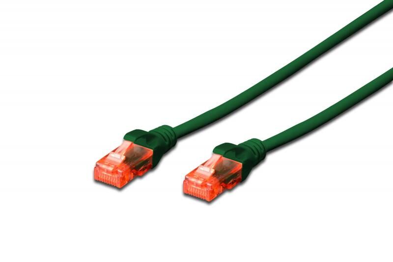 DIGITUS DK-1617-030-G Cat6 3m U-UTP Awg 26/7 Cu LSZH Yeşil Network Kablosu
