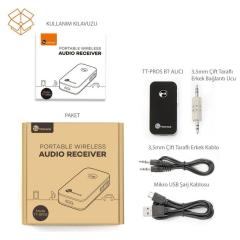 TAOTRONICS TT-BR05 Bluetooth Alıcı 3.5 mm Stereo Çıkış ve Eller Serbest Arama 8