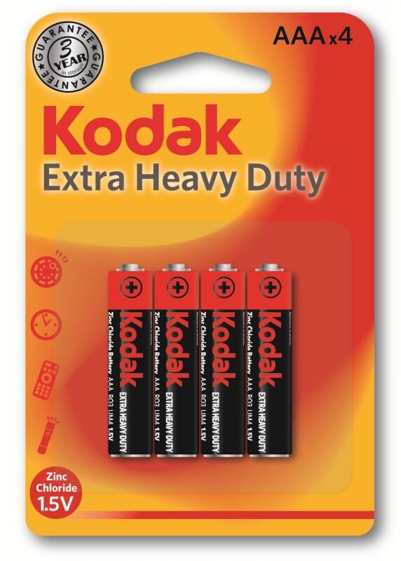 KODAK AAA 4 Adet Çinko Karbon İnce Pil