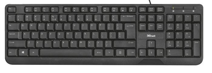 TRUST 22176 Kablolu KBD Ziva Multimedya TR Klavye