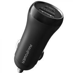 RAVPOWER RP-PC091 QC 3.0 PD 36W Toplam Çıkış Siyah Hızlı Araç Şarjı