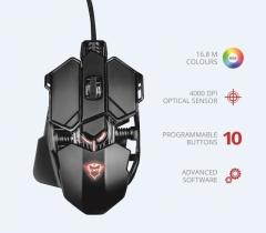 TRUST 22089 GXT 138 X-Ray,4000DPI,RGB Led Işıklı,Kablolu,USB Gaming Mouse