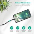 RAVPOWER RP-CB030 1 metre Apple MFI Lisanslı Lightning Şarj/Data Kablosu Siyah