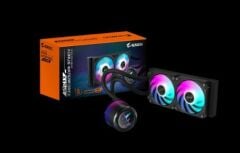 GIGABYTE AORWFORCEXII240 AORUS WATERFORCE X II 240 LCD 2x120mm ARGB SIVI SOĞUTMA