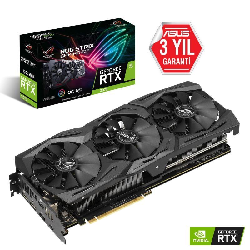 ASUS STRIX-RTX2070-O8G RTX2070 8GB 256B GDDR6 HDMI,DP Nvidia Ekran Kartı