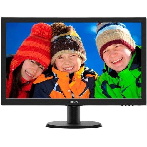 PHILIPS 243V5LAB-01 23,6''1920x1080,5ms,60Hz,2Wx VGA-DVI,Siyah Led Monitör
