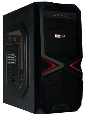 REDROCK Powersız Pencereli ATX Siyah Renkli Kasa