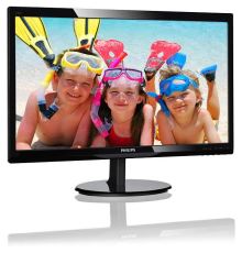 PHILIPS 246V5LDSB-01 24'' LED, GAM, 1920x1080, 1ms, VGA-DVI-HDMI, Siyah