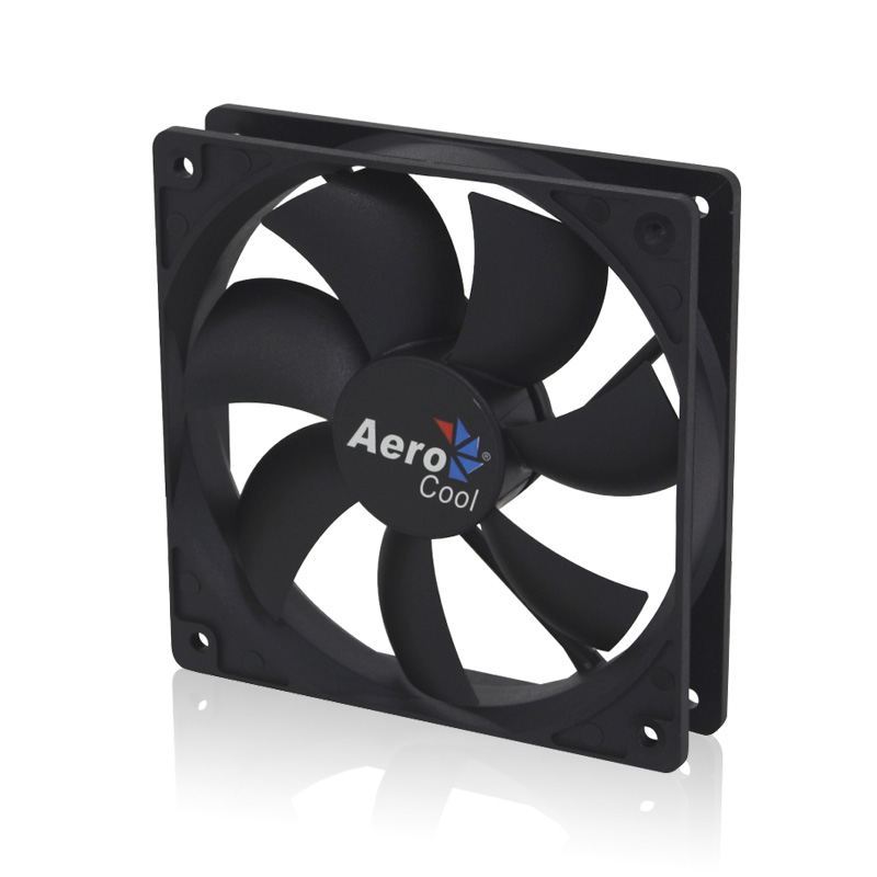 AEROCOOL 12cm Dark Force Sessiz Siyah Kasa Fanı AE-CFDF120BK