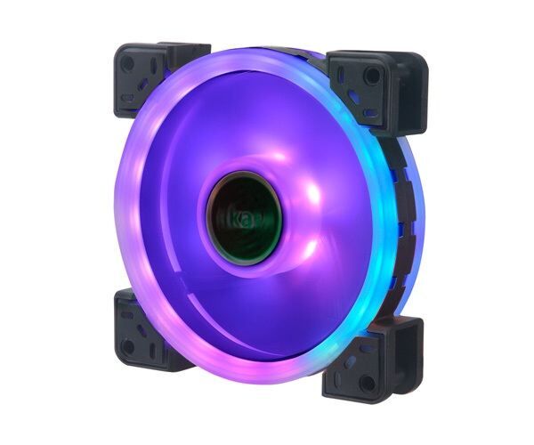 AKASA AK-FN101 12 CM ADRESLENEBİLİR DUAL RİNG RGB LED FAN
