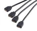 AKASA RGB LED Port Çoklayıcı ve Uzatma Kablosu 1 Giriş 4 Çıkış AK-CBLD04-50BK