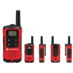 MOTOROLA TLKR-T40 4km Mesafeli 2'li Set Kırmızı El Telsizi
