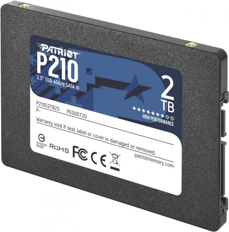 PATRIOT P210S2TB25 2TB P210 Sata 3.0 520-430MB/s 7mm 2.5'' Flash SSD