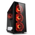SHARKOON Belirgin Şık ve Kaliteli Midi Tower Kasa TG4-RED