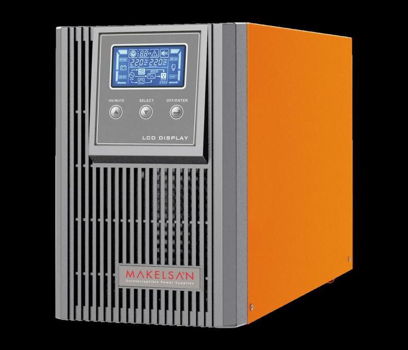 MAKELSAN MU01000N11WI002 Online Powerpack 1000VA 1F/1F 4-8 Dk 2x9AH Akülü UPS