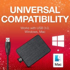 SEAGATE STJE500400 500GB One Touch USB 3.0 Siyah Taşınabilir SSD