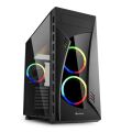 SHARKOON NIGHT-SHARK-RGB Belirgin Şık ve Kaliteli Midi Tower Kasa