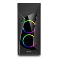 SHARKOON NIGHT-SHARK-RGB Belirgin Şık ve Kaliteli Midi Tower Kasa