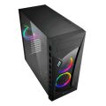SHARKOON NIGHT-SHARK-RGB Belirgin Şık ve Kaliteli Midi Tower Kasa