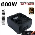 BOOST BST-ATX600B 600w 12cm SİYAH fan, 80+ BRONZE A/PFC, Siyah ATX POWER