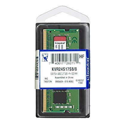 KINGSTON KVR24S17S8-8 8 GB 2400MHz DDR4 Value Notebook Kutulu RAM