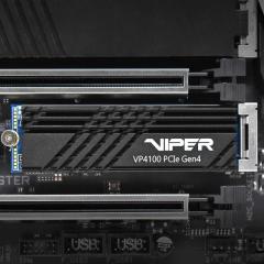 PATRIOT VP4100-1TBM28H 1TB Viper VP4100 M.2 2280 PCIE Gen4 x4 4700MBS/4200MBS Flash SSD