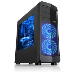 BOOST Pencereli Midi Tower Powersız Siyah Kasa
