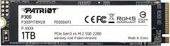 PATRIOT P300P1TBM28 1TB P300 M.2 2280 PCIE Gen3 x 4 2100MBS/1650MBS Flash SSD