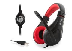 RAMPAGE Kablolu Mikrofonlu USB Siyah-Kırmızı Gaming Kulak Üstü Kulaklık SN-RU2