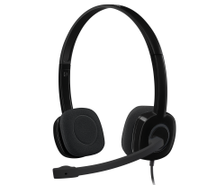 LOGITECH 981-000589 H151 Kablolu Mikrofonlu Siyah Stereo Tek Jak Kulaklık