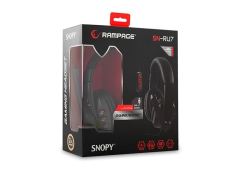RAMPAGE USB LED Mikrofonlu Siyah Gaming Kulak Üstü Kulaklık SN-RU7