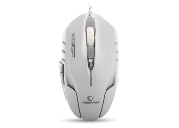 RAMPAGE Kablolu USB 4000DPI 7 Farklı LED Makro Beyaz Mouse SMX-R2