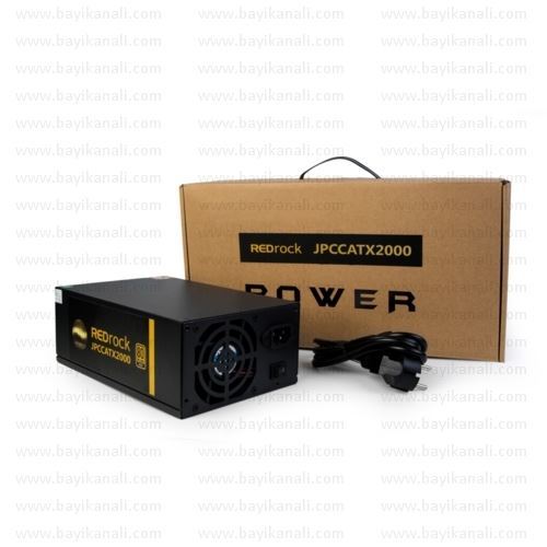REDROCK 2000W 2x8cm Fan 80+Gold Güç Kaynağı