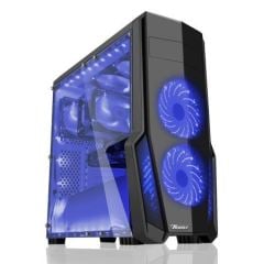BOOST Pencereli Midi Tower Powersız Siyah Kasa