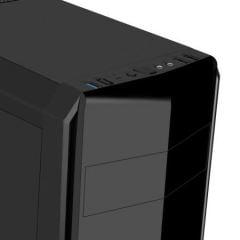 BOOST Pencereli Midi Tower Powersız Siyah Kasa