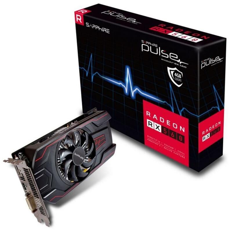 SAPPHIRE 11267-18-20G AMD RX 560 4GB 128Bit DDR5 PCI-E 3.0 Ekran Kartı