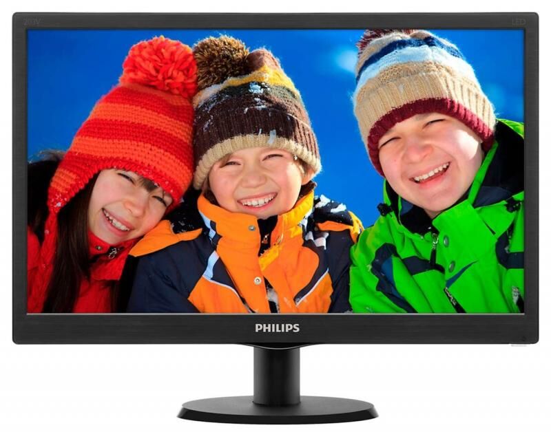 PHILIPS 203V5LSB26-62 19,5'' 1600x900,5ms,60Hz,VGA,Parlak Siyah Led