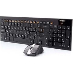A4 Tech 2.4GHz Q Multimedia Klavye,V Track Mouse