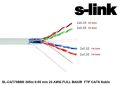 S-LINK CAT6 305M 0.55mm Awg 23 Full Bakır FTP6 Network Kablosu SL-CAT708BK