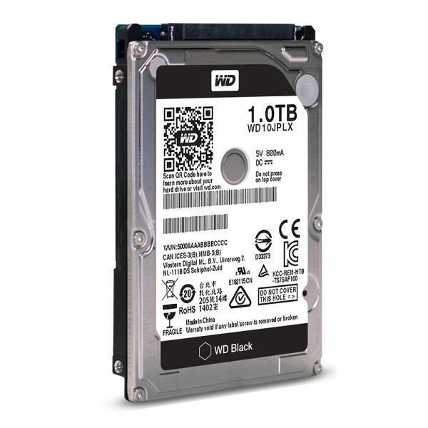 WD 1TB 2.5'' 7200RPM 32MB Sata3 Black Notebook Gaming Dahili HDD WD10JPLX