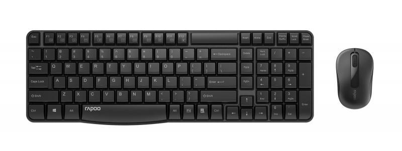 RAPOO 18431 X1800S 1000DPI Nano Alıcılı Kablosuz Türkçe Klavye Optik Mouse Set