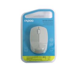 RAPOO 18185 M100 1300DPI Çok Modlu Sessiz Tıklama Kablosuz Mouse Açık Gri