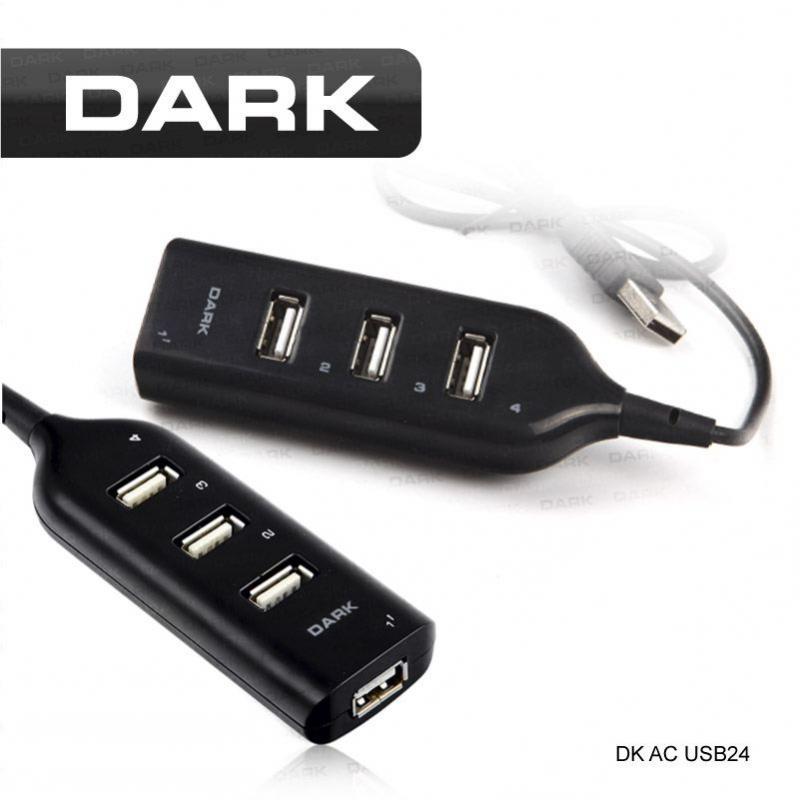 DARK DK-AC-USB24 USB2.0, 4 Port Black Hub Çoklayıcı