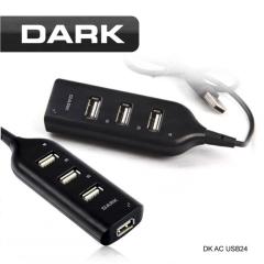DARK DK-AC-USB24 USB2.0, 4 Port Black Hub Çoklayıcı
